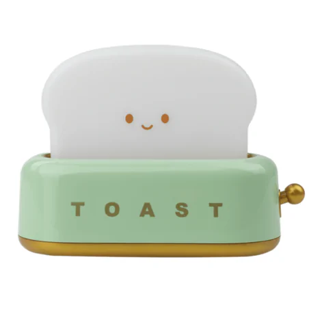 Oswietlenie-do-pokoju-dzieciecego - lampka nocna led zielony toster prezent dla dziecka mw20720 interblue 