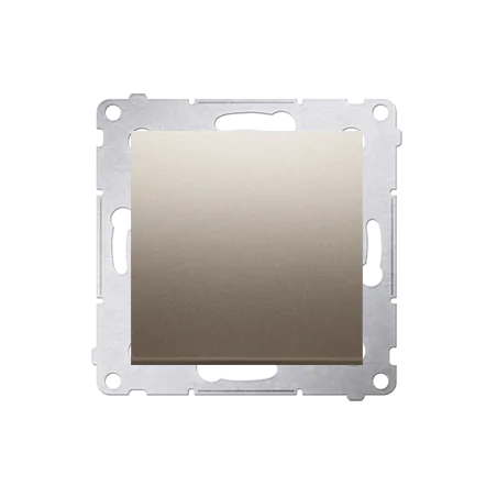 Wylaczniki-krzyzowe - włącznik krzyżowy złoty mat bez znaczka dw7.01/x/44  kontakt simon 54 