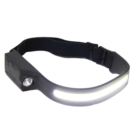 Latarki-czolowe - latarka czołowa led cob z sensorem 3w ładowanie usb-c lc-2/cob/sr plastrol 