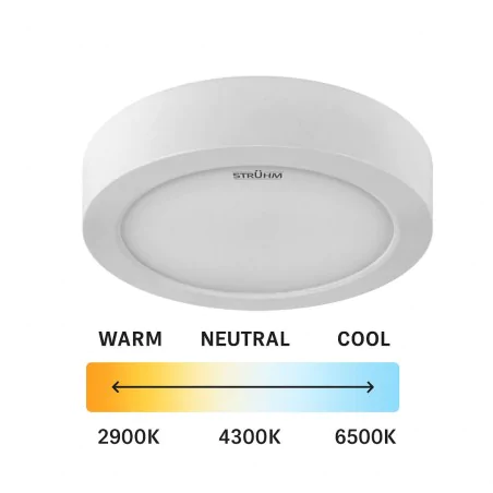 Plafony - oprawa sufitowa okrągła natynkowa led 12w zmienna barwa edor ideus 