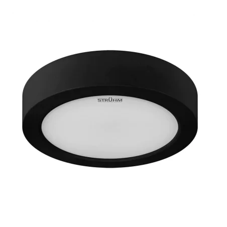 Plafony - czarna oprawa sufitowa okrągła natynkowa led 12w zmienna barwa edor ideus 