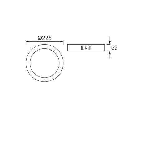 Plafony - oprawa sufitowa w czarnej obudowie okrągła led 18w zmienna barwa edor ideus 