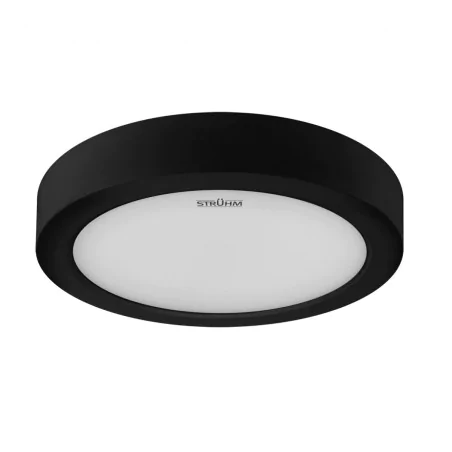 Plafony - oprawa sufitowa w czarnej obudowie okrągła led 18w zmienna barwa edor ideus 