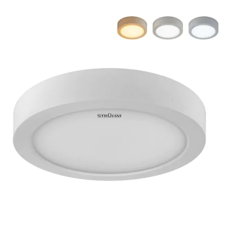 Plafony - biała oprawa sufitowa okrągła led 18w 3 barwy do wyboru cct edor ideus 