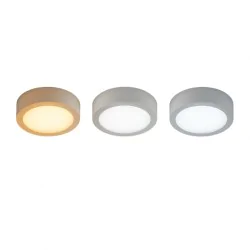 Plafony - lampa natynkowa sufitowa okrągła led 24w 3 barwy światła 30cm cct edor ideus 