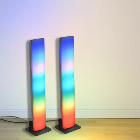 Lampki-nocne - lampka dekoracyjna led z pilotem gamingowa kolorowe światło rgb gamer rgb 326591 polux-goldlux 