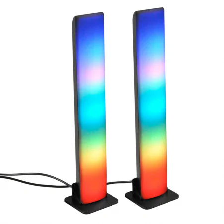 Lampki-nocne - lampka dekoracyjna led z pilotem gamingowa kolorowe światło rgb gamer rgb 326591 polux-goldlux 