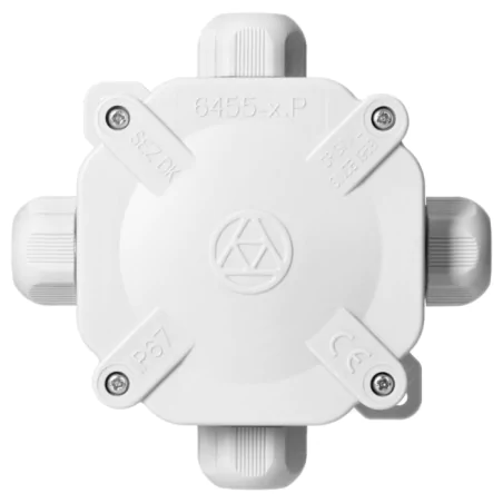 Puszki-natynkowe - puszka natynkowa elektryczna hermetyczna z dławikami szara 6455-11 5.p/2 acidur sez 