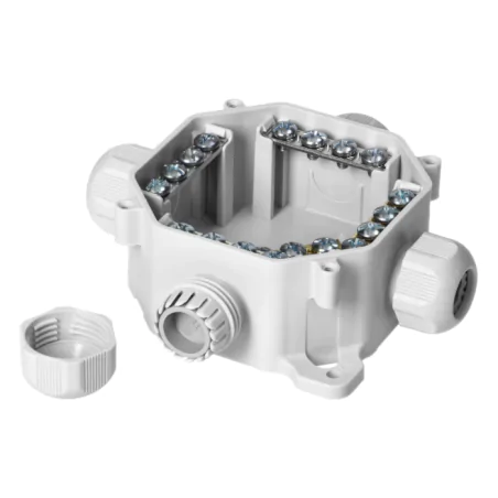 Puszki-natynkowe - puszka natynkowa elektryczna hermetyczna z dławikami szara 6455-11 5.p/2 acidur sez 