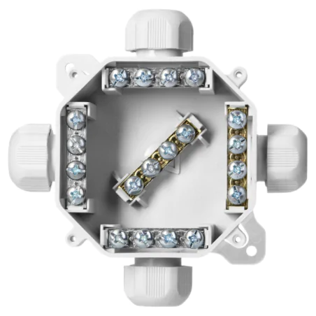 Puszki-natynkowe - puszka natynkowa elektryczna hermetyczna z dławikami szara 6455-11 5.p/2 acidur sez 