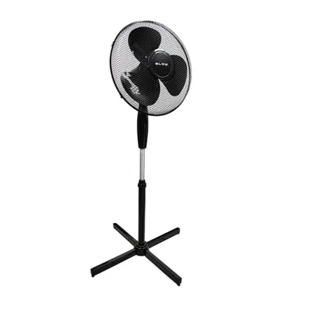 Wentylatory-podlogowe - wentylator stojący wiatrak podłogowy obrotowy czarny 55w 40cm blow 
