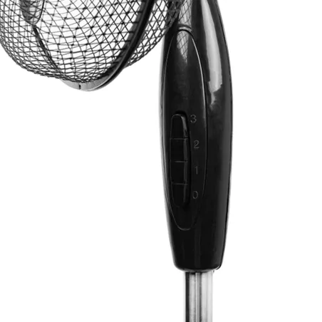 Wentylatory-podlogowe - wentylator stojący wiatrak podłogowy obrotowy czarny 55w 40cm blow 