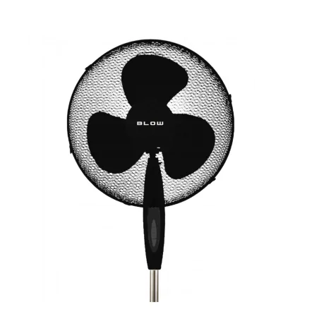 Wentylatory-podlogowe - wentylator stojący wiatrak podłogowy obrotowy czarny 55w 40cm blow 