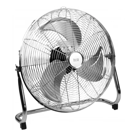 Wentylatory-podlogowe - cyrkulator podłogowy wentylator metalowy wiatrak srebrny 30cm 50w tsa8023 teesa 