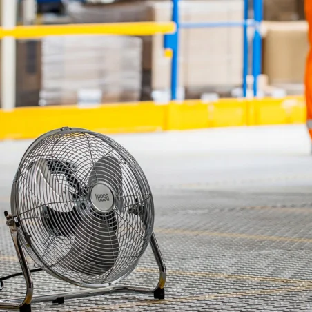 Wentylatory-podlogowe - cyrkulator podłogowy wentylator metalowy wiatrak srebrny 30cm 50w tsa8023 teesa 