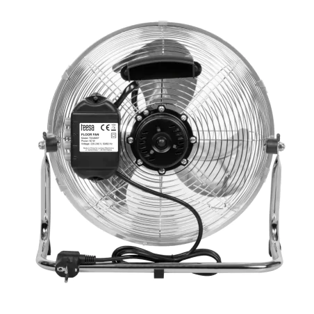 Wentylatory-podlogowe - cyrkulator podłogowy wentylator metalowy wiatrak srebrny 30cm 50w tsa8023 teesa 