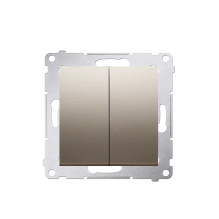 Wylaczniki-schodowe - wyłącznik schodowy podwójny bez piktogramu złoty dw6/2.01/x/44 kontakt simon 54 