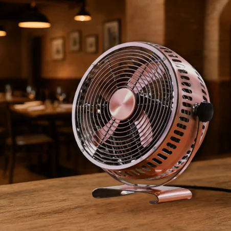 Wentylatory-na-biurko - wentylator biurkowy miedziany w stylu retro metalowy vo1940 volteno 