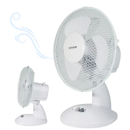 Wentylatory-na-biurko - wiatrak na biurko biały regulacją prędkości vo0020 volteno 