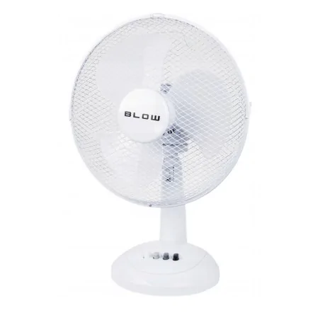 Wentylatory-na-biurko - wentylator stołowy na biurko wiatrak biały  chłodzący 40w 30cm blow 