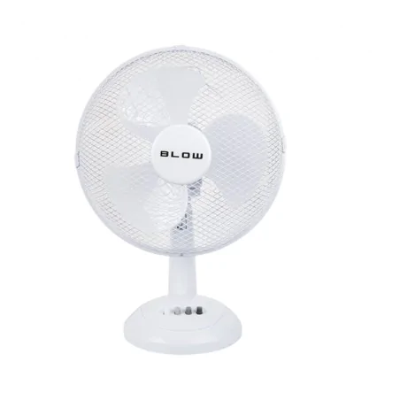 Wentylatory-na-biurko - wentylator stołowy na biurko wiatrak biały  chłodzący 40w 30cm blow 