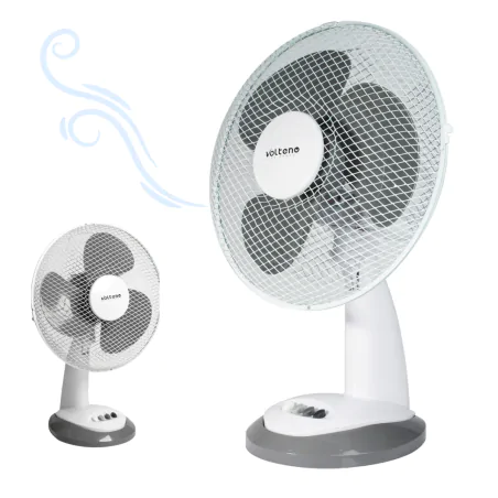 Wentylatory-na-biurko - wentylator stołowy biały wiatrak na biurko z regulacją prędkości vo0024 volteno 