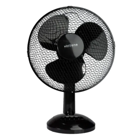 Wentylatory-na-biurko - wentylator biurkowy czarny z regulacją prędkości wiatrak stołowy vo0025 volteno 
