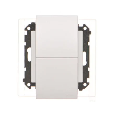 Gniazda-podwojne-podtynkowe - jasnoszare gniazdo podwójne z klapką do łazienki matowe tgz2bmcz.01/114 kontakt simon 55 