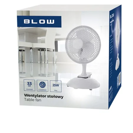 Wentylatory-na-biurko - wentylator na biurko na upały wiatrak z klipsem i podstawą 2w1 25w 15cm blow 