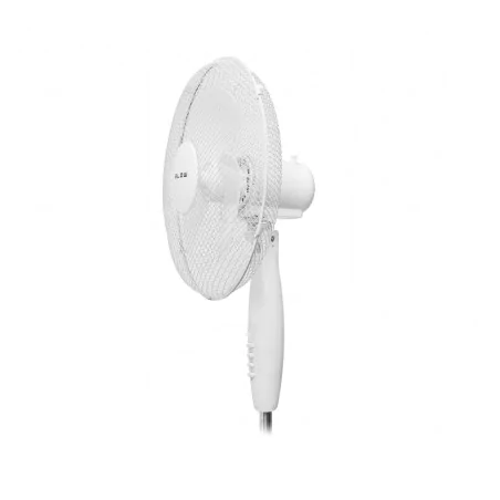 Wentylatory-podlogowe - mocny wentylator stojący wiatrak podłogowy obrotowy biały na upały 55w blow 