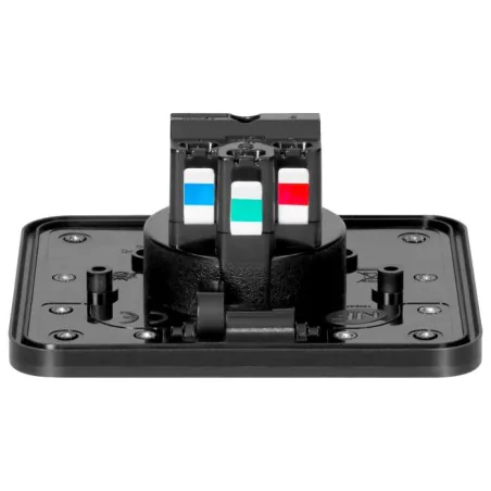 Gniazda-pojedyncze-podtynkowe - kwadratowe gniazdo zewnętrzne czarne podtynkowe ip55 or-gm-9031/b orno 