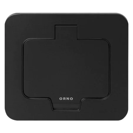 Gniazda-pojedyncze-podtynkowe - kwadratowe gniazdo zewnętrzne czarne podtynkowe ip55 or-gm-9031/b orno 