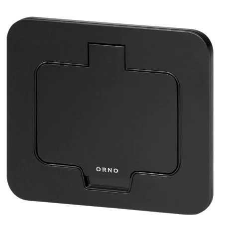 Gniazda-pojedyncze-podtynkowe - kwadratowe gniazdo zewnętrzne czarne podtynkowe ip55 or-gm-9031/b orno 