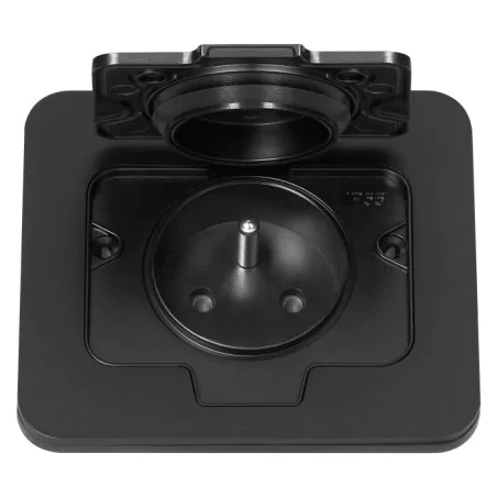 Gniazda-pojedyncze-podtynkowe - kwadratowe gniazdo zewnętrzne czarne podtynkowe ip55 or-gm-9031/b orno 