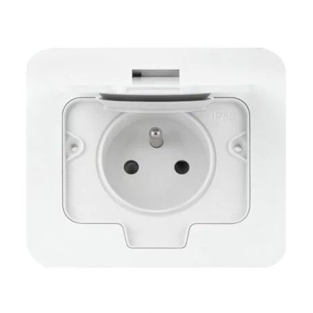 Gniazda-pojedyncze-podtynkowe - białe gniazdo zewnętrzne hermetyczne podtynkowe ip55 or-gm-903/w1 orno 
