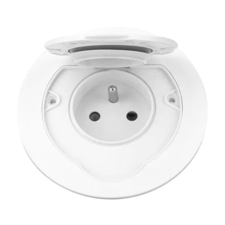 Gniazda-pojedyncze-podtynkowe - hermetyczne białe gniazdo elektryczne podtynkowe okrągłe ip55 or-gm-9030/w orno 