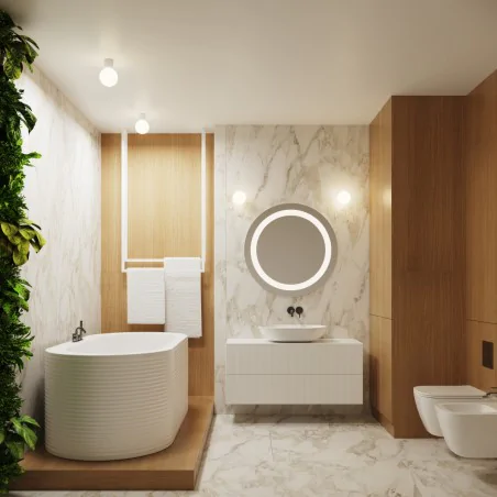 Kinkiety-lazienkowe - lampa ścienna do łazienki kinkiet biała kula g9 halo sl.1707 sollux 