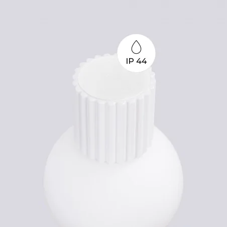 Kinkiety-lazienkowe - lampa ścienna do łazienki kinkiet biała kula g9 halo sl.1707 sollux 