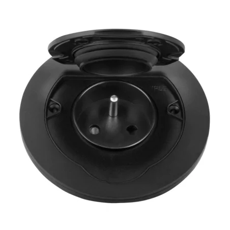 Gniazda-pojedyncze-podtynkowe - czarne hermetyczne  gniazdo zewnętrzne podtynkowe owalne ip55 or-gm-9030/b orno 