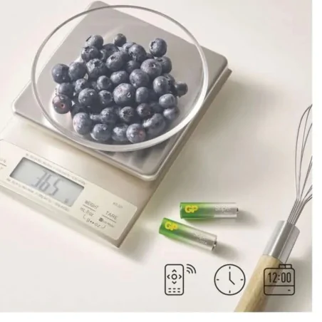 Baterie - komplet baterii alkalicznych z wiatraczkiem zestaw 12 paluszków aa i 12 aaa gp super b0161m 