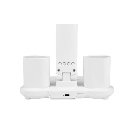 Lampki-biurkowe - lampka na biurko led ściemnialna z funkcją zegara i wbudowanym wentylatorem summer lvt 