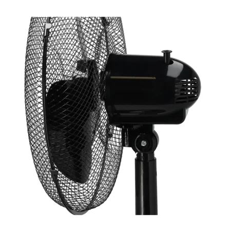 Wentylatory-podlogowe - czarny mocny wentylator stojący wiatrak podłogowy do biura na upały 40w dedra da-1610b 