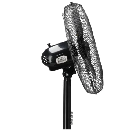 Wentylatory-podlogowe - czarny mocny wentylator stojący wiatrak podłogowy do biura na upały 40w dedra da-1610b 