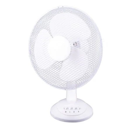 Wentylatory-na-biurko - wentylator na biurko biały obrotowy 12 cali 40w tevo 