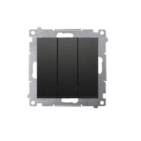 Wylaczniki-potrojne - czarny włącznik potrójny z podświetleniem dw31l.01/49 kontakt simon 54 