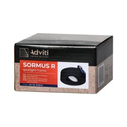 Oprawy-sufitowe - oczko sufitowe czarne ruchome podtynkowe gu10 sormus r ad-od-6169/b orno 