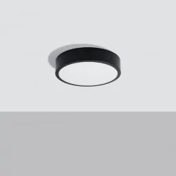Plafony - plafoniera sufitowa led w czarnej obudowie onyx 30  led 3000k sollux sl.1242 