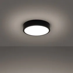 Plafony - plafoniera sufitowa led w czarnej obudowie onyx 30  led 3000k sollux sl.1242 