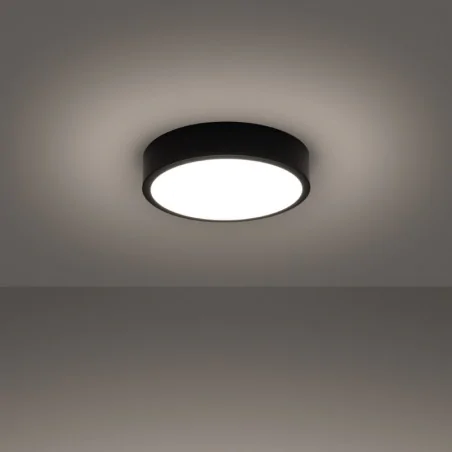 Plafony - plafoniera sufitowa led w czarnej obudowie onyx 30  led 3000k sollux sl.1242 