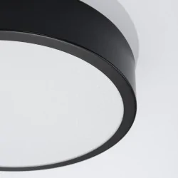 Plafony - plafoniera sufitowa led w czarnej obudowie onyx 30  led 3000k sollux sl.1242 